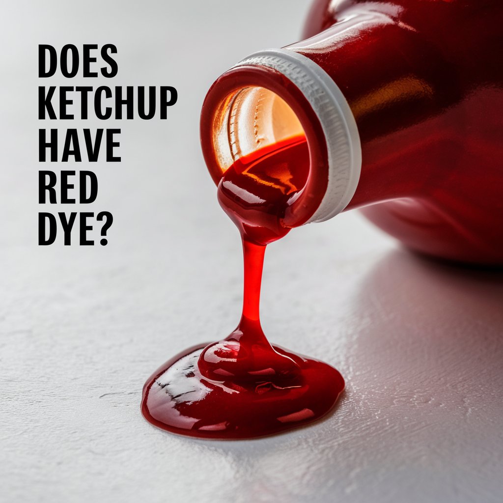 Does ketchup have red dye?